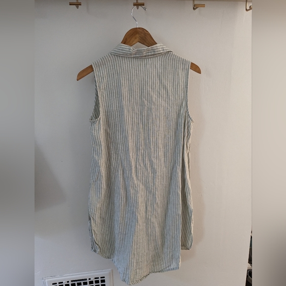 Linen stripe cover up - Picture 2 of 5